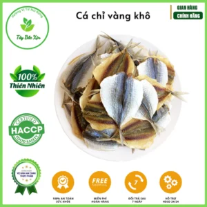 Cá chỉ vàng khô loại 1 không có xương, khô cá chỉ vàng, thơm ngon, mềm, vừa miệng, loại không tẩm gia vị