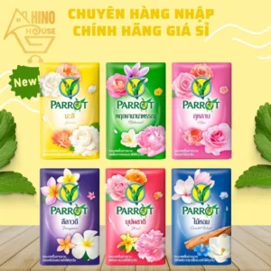 Lốc 6 Cục Xà Bông Con Vẹt Parrot Chiết Xuất Từ Thiên Nhiên 55g x6 - Thái Lan