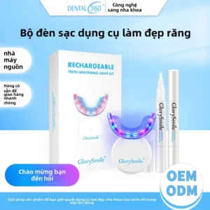 Bộ dụng cụ làm trắng răng tại nhà, gel làm trắng răng, thiết bị làm sạch răng, thiết bị làm sạch răng bằng ánh sáng xanh