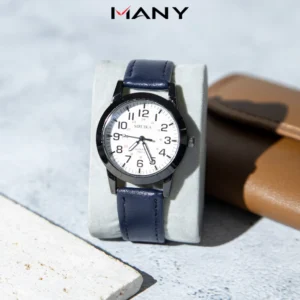 Đồng hồ đeo tay Mruika dây da 2963 - Đồng hồ nam phong cách lịch lãm