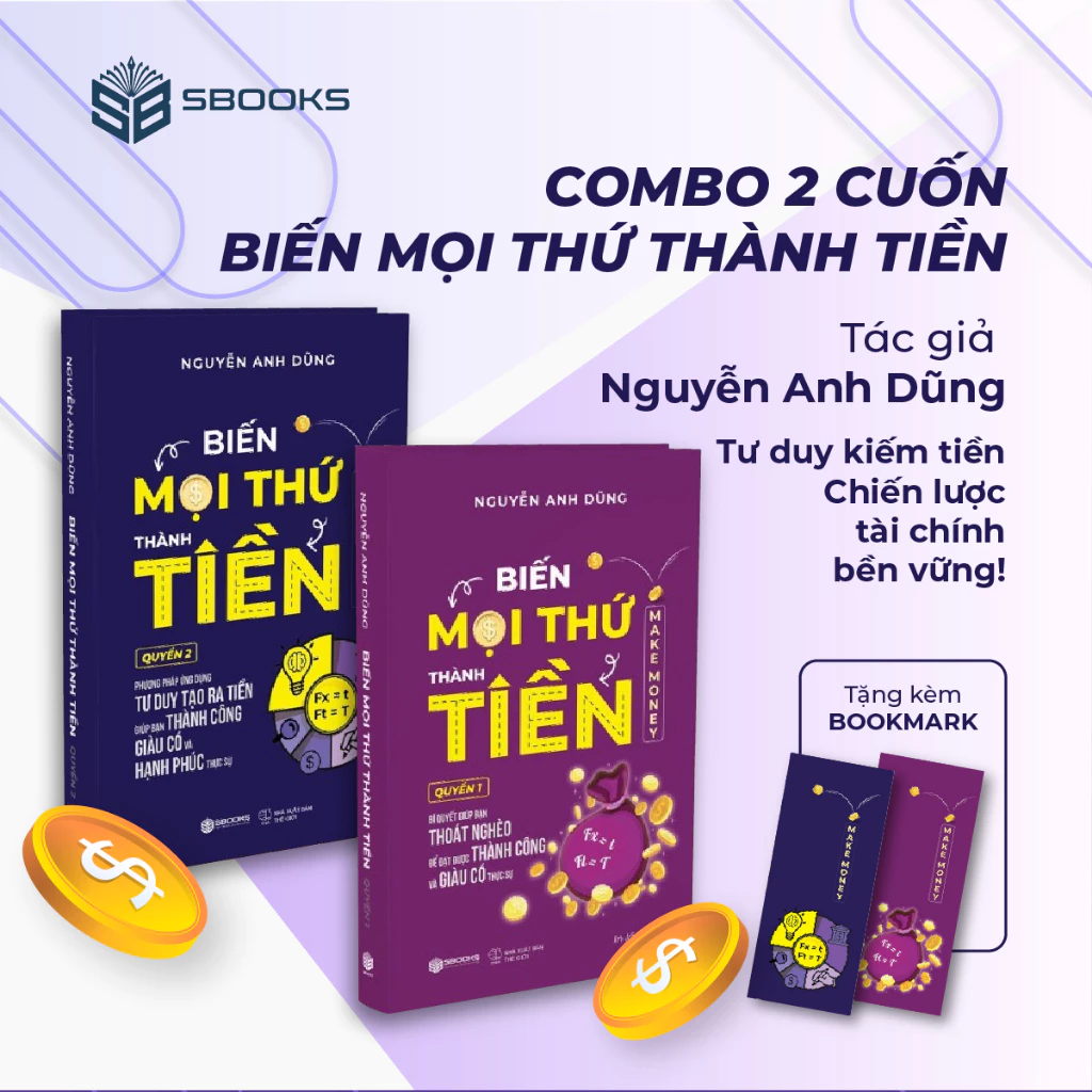 Combo 2 cuốn Biến mọi thứ thành tiền