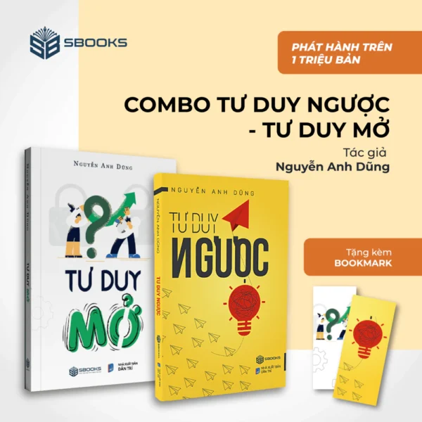 Combo 2 cuốn tư duy ngược tư duy mở