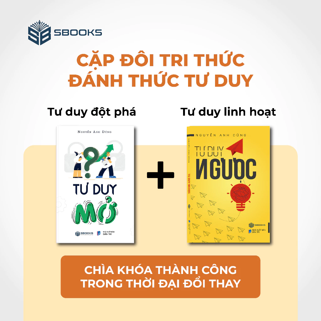 Combo 2 cuốn Tư duy ngược và Tư duy mở
