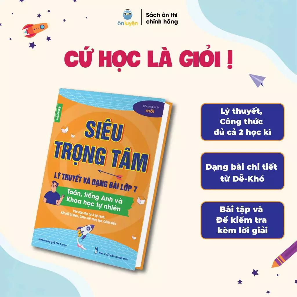 Sách Siêu trọng tâm môn Toán Anh và Khoa học tự nhiên