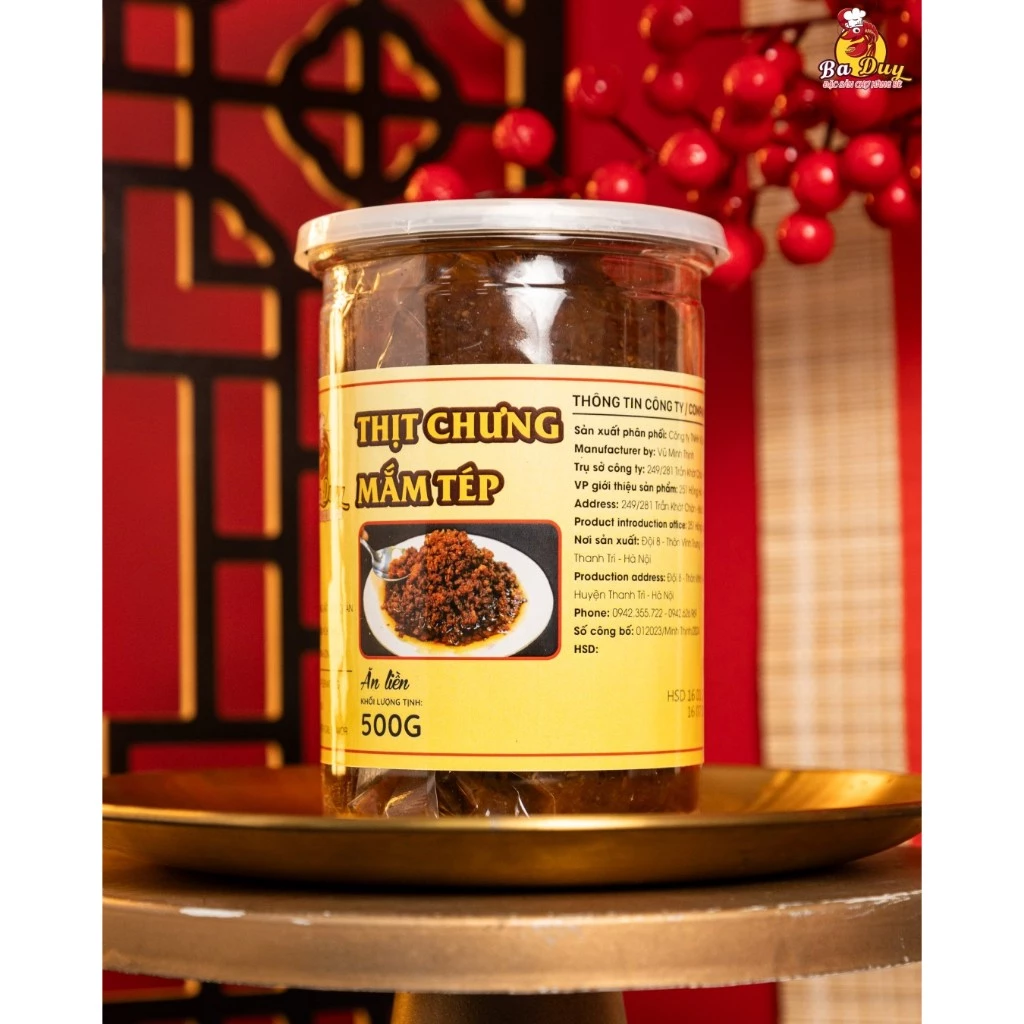 Thịt chưng mắm tép Ba Duy