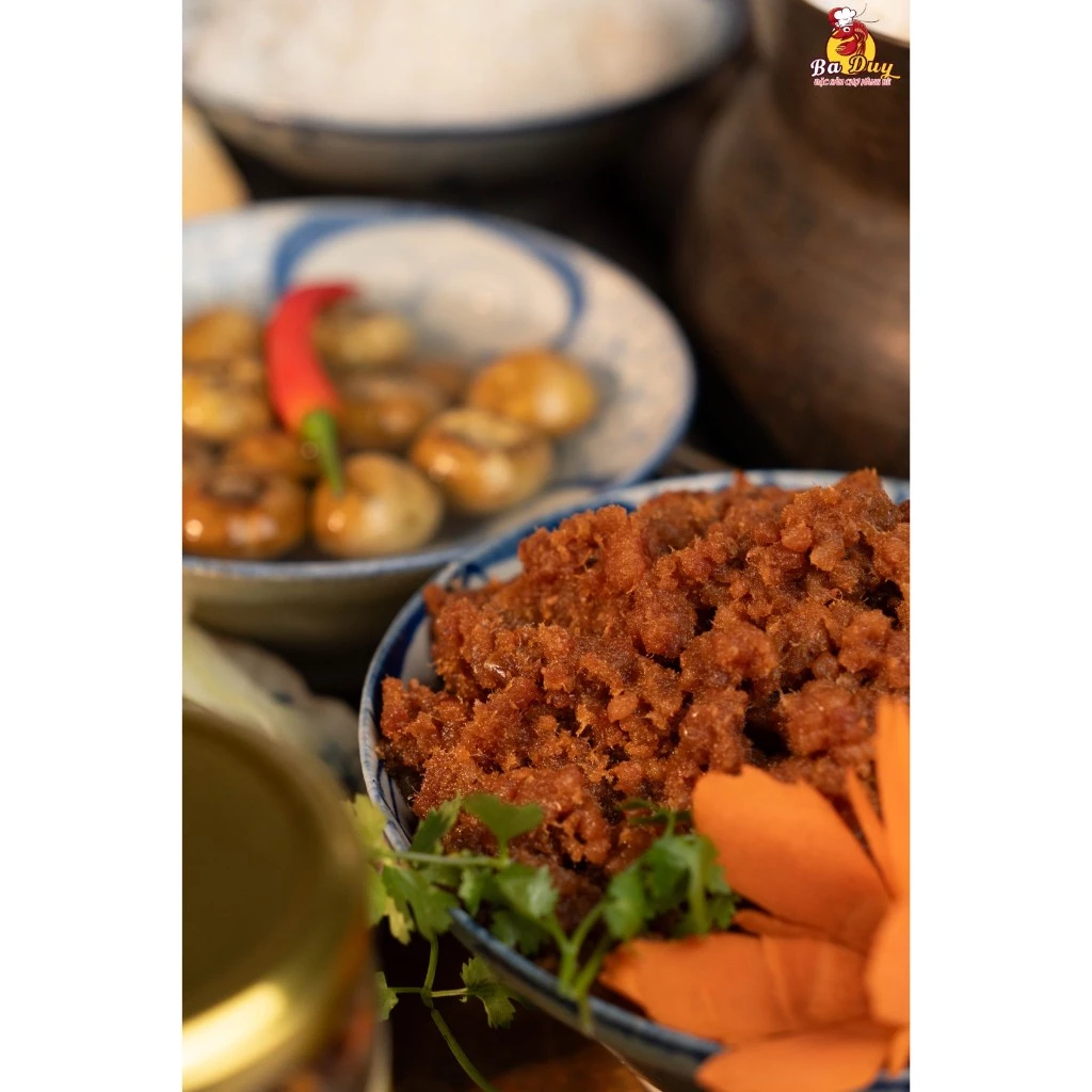 Thịt chưng mắm tép Ba Duy